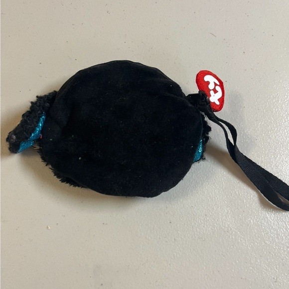 Ty Black and Blue dog shaped plushy zip Wallet - Picture 2 of 6